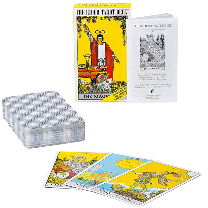 라이더 타로 데크 영어/스페인어 타로 초보자 전문가가  - Tarot Deck With Guidebook 리뷰 및 가격