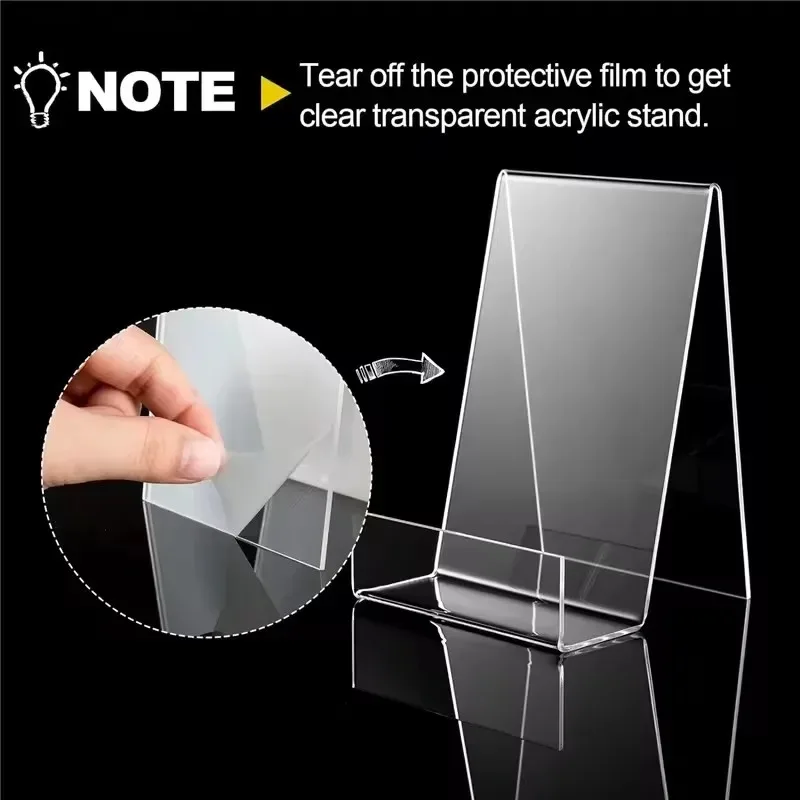 투명 아크릴 재질의 책 진열대 1개/2개/4개 세트 - - Clear Acrylic Book Stand Holder 리뷰 및 가격