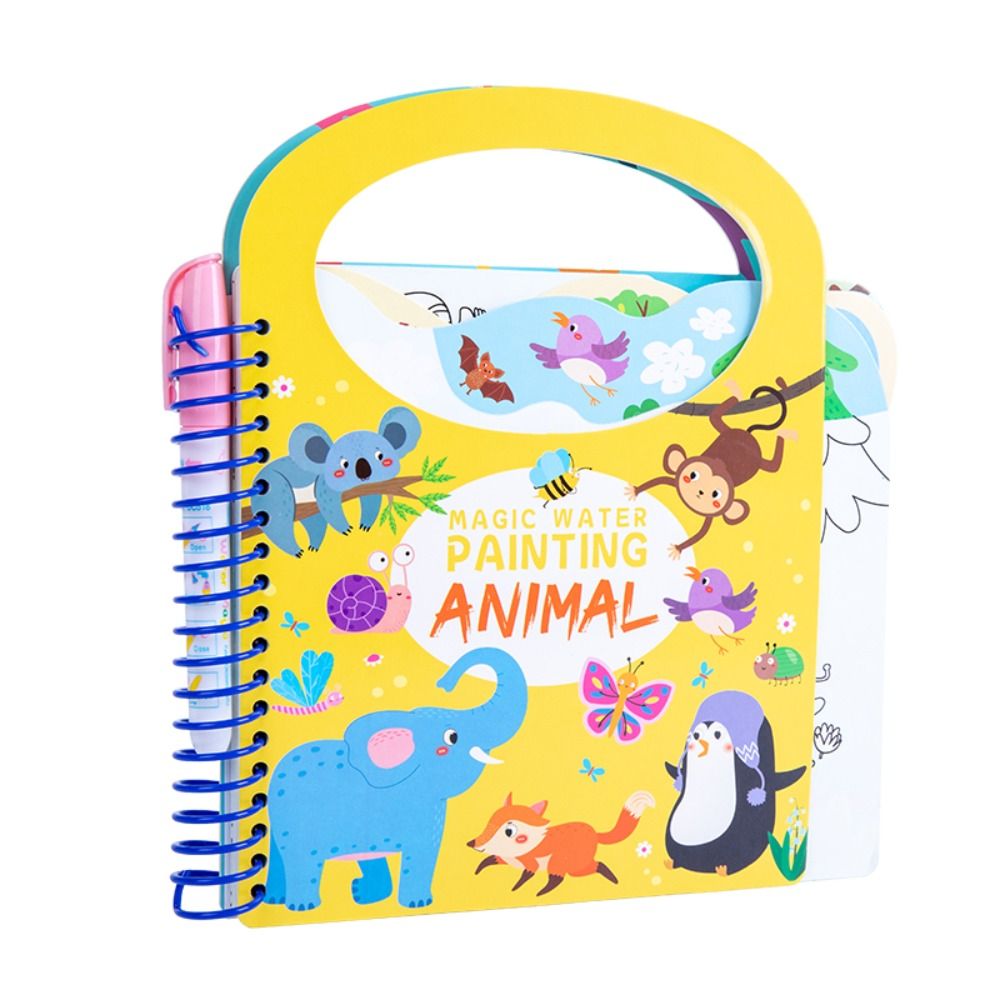 재사용 가능한 물 그림책 몬테소리 투명 수채화 물 그림 - Reusable Water Magic Coloring Book 리뷰 및 가격